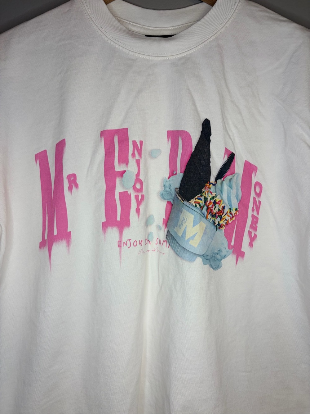 MEDM Mr. Enjoy Da Money Ice Cream Series Print Tee, Unisex Size Small - Picture 5 of 9